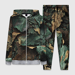 Женский 3D-костюм Реалистичный камуфляж из листьев, цвет: 3D-меланж