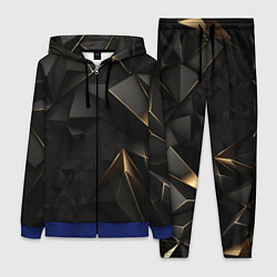 Женский 3D-костюм Black gold luxury, цвет: 3D-синий