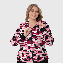Женский 3D-костюм Камуфляжные розовые котики, цвет: 3D-черный — фото 2