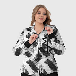 Женский 3D-костюм Cyberpunk: Edgerunners - black and white, цвет: 3D-черный — фото 2