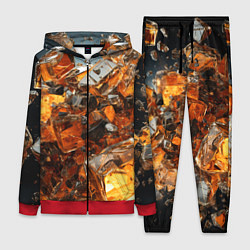 Женский 3D-костюм Янтарный взрыв, цвет: 3D-красный