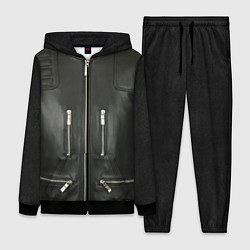 Женский 3D-костюм Terminator first - leather jacket, цвет: 3D-черный