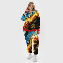 Женский 3D-костюм Кислотные метаморфозы, цвет: 3D-красный — фото 2