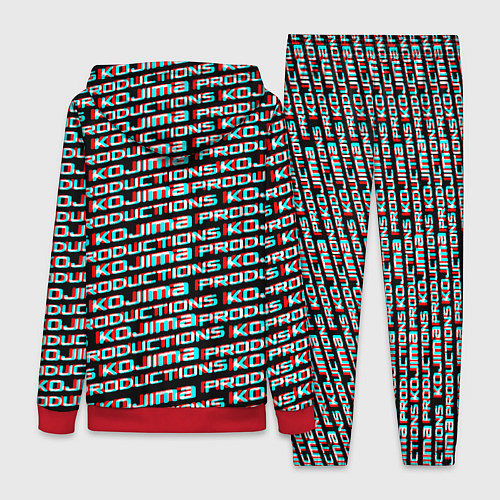Женский костюм Kojima glitch pattern studio / 3D-Красный – фото 2