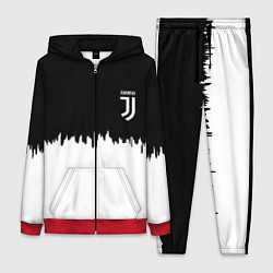 Женский 3D-костюм Juventus белый огонь текстура, цвет: 3D-красный
