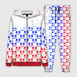 Женский 3D-костюм Marshmello russia color, цвет: 3D-красный