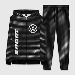 Женский 3D-костюм Volkswagen sport metal, цвет: 3D-черный
