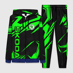 Женский 3D-костюм Skoda - green uniform, цвет: 3D-синий