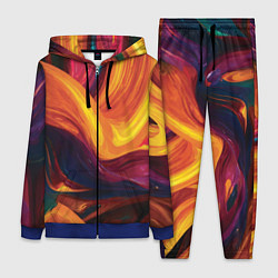 Женский 3D-костюм Цветная абстракция colorful, цвет: 3D-синий