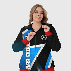 Женский 3D-костюм Mercedes - blue metal, цвет: 3D-красный — фото 2