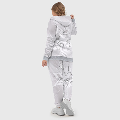 Женский костюм Белое разбитое стекло / 3D-Меланж – фото 5