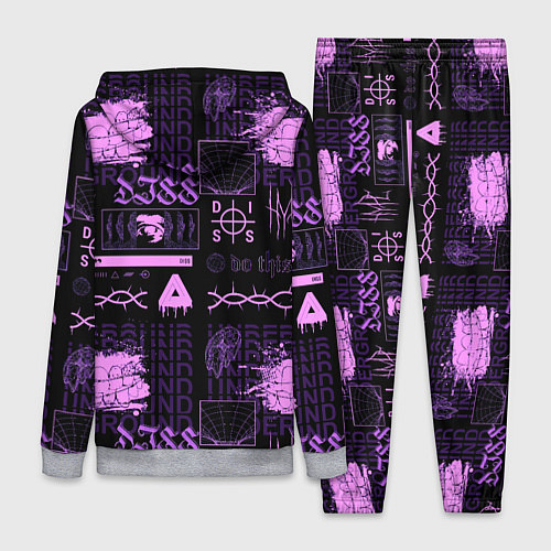 Женский костюм Underground pattern color / 3D-Меланж – фото 2