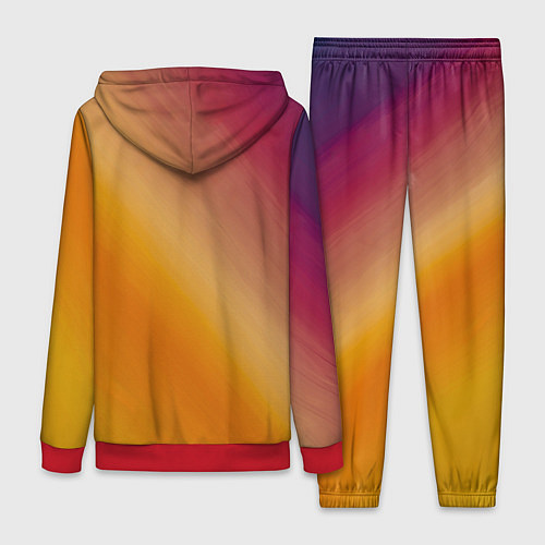 Женский костюм Абстракция солнечный луч / 3D-Красный – фото 2