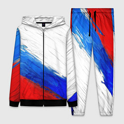 Женский 3D-костюм Триколор красками, цвет: 3D-черный