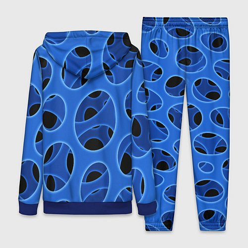 Женский костюм Синяя мембрана с перфорацией / 3D-Синий – фото 2