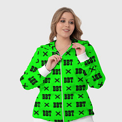 Женский 3D-костюм BBT logo green steel, цвет: 3D-белый — фото 2