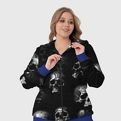 Женский 3D-костюм Черепа с подтеками, цвет: 3D-синий — фото 2
