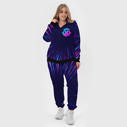 Женский 3D-костюм Tomodachi Game neon blast lines, цвет: 3D-черный — фото 2