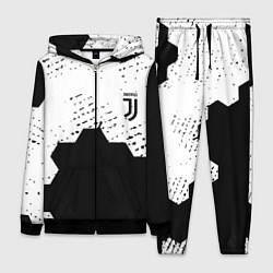 Женский 3D-костюм Juventus hexagon black sport, цвет: 3D-черный