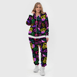 Женский 3D-костюм Фруктовое граффити паттерн, цвет: 3D-белый — фото 2