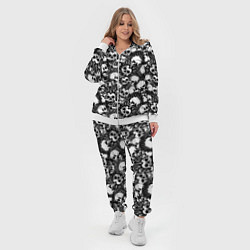 Женский 3D-костюм Панк черепа, цвет: 3D-белый — фото 2