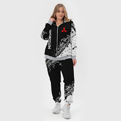 Женский 3D-костюм Митсубиши: следы от шин, цвет: 3D-меланж — фото 2