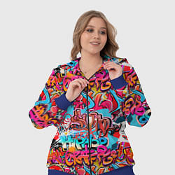 Женский 3D-костюм Hip hop graffiti pattern, цвет: 3D-синий — фото 2