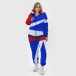 Женский 3D-костюм СССР геометрия спорт, цвет: 3D-синий — фото 2