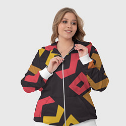 Женский 3D-костюм Абстракция - этно мотивы, цвет: 3D-белый — фото 2