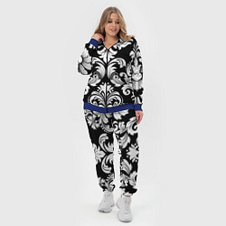 Женский 3D-костюм Дамасский орнамент, цвет: 3D-синий — фото 2