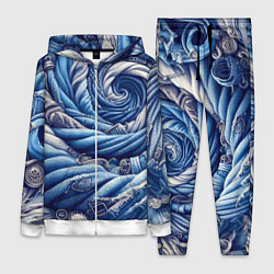 Женский 3D-костюм Denim funnel - fashion trend, цвет: 3D-белый