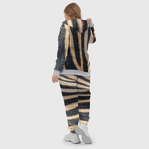 Женский костюм Мех зебры / 3D-Меланж – фото 5