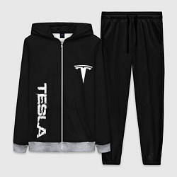 Женский костюм Tesla logo white