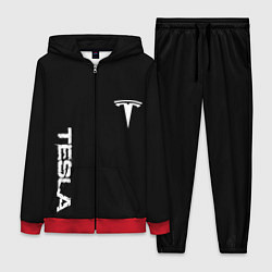 Женский костюм Tesla logo white