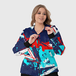 Женский 3D-костюм Яркий абстрактный узор для спорта, цвет: 3D-черный — фото 2