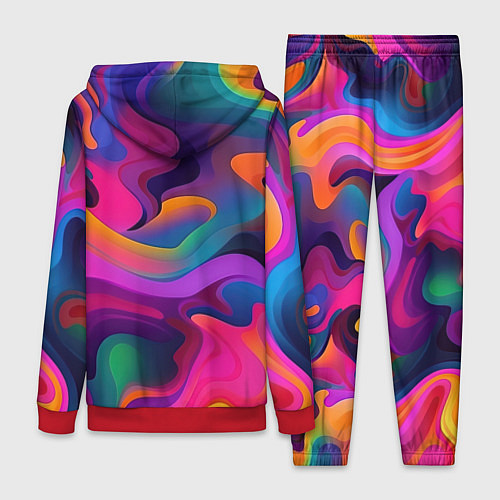 Женский костюм Неоновые формы / 3D-Красный – фото 2