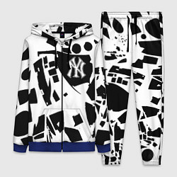 Женский 3D-костюм New York yankees - abstraction, цвет: 3D-синий