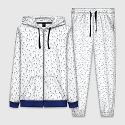 Женский 3D-костюм Сперматозоиды разноцветные паттерн, цвет: 3D-синий