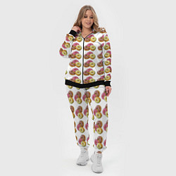 Женский 3D-костюм Пончики-фастфуд паттерн, цвет: 3D-черный — фото 2