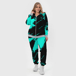 Женский 3D-костюм Неоновые краски текстура, цвет: 3D-меланж — фото 2