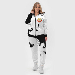 Женский 3D-костюм СССР текстура герб, цвет: 3D-черный — фото 2