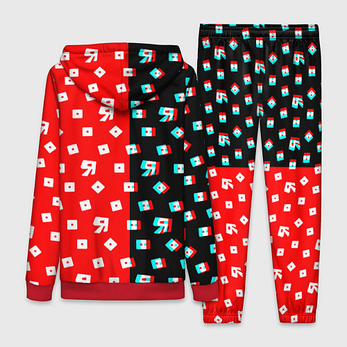 Женский костюм Roblox glitch pattern / 3D-Красный – фото 2