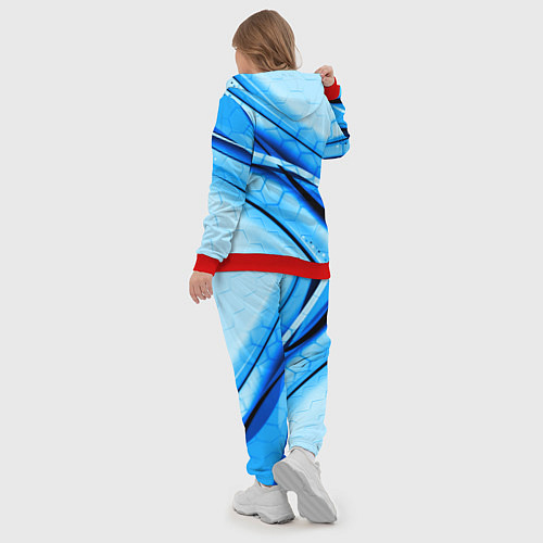 Женский костюм Герб РФ соты текстура / 3D-Красный – фото 5