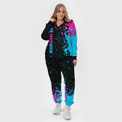 Женский 3D-костюм Kuromi - neon gradient по-вертикали, цвет: 3D-черный — фото 2