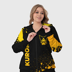 Женский 3D-костюм Kuromi - gold gradient вертикально, цвет: 3D-черный — фото 2