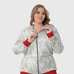 Женский 3D-костюм Белый мех кошки, цвет: 3D-красный — фото 2