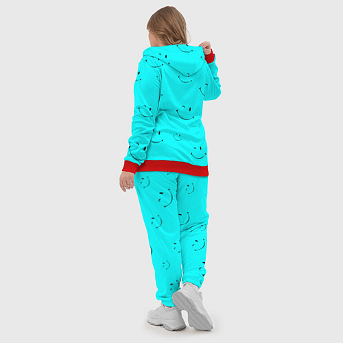 Женский костюм Подмигивающая улыбка / 3D-Красный – фото 5