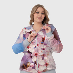 Женский 3D-костюм Цветущая сакура крупно, цвет: 3D-меланж — фото 2