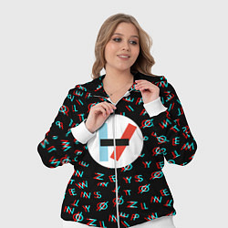 Женский 3D-костюм Twenty one pilots glitch, цвет: 3D-белый — фото 2