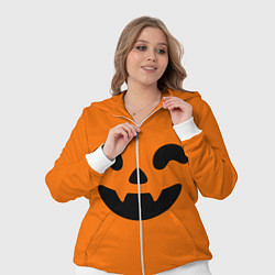 Женский 3D-костюм Весёлая тыква верх, цвет: 3D-белый — фото 2